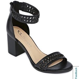 Jaxine Pumps Black Block Heels